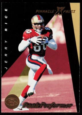 1997 Pinnacle X-Press Jerry Rice #143  Football  San Francisco 49ers - Image 1 of 2