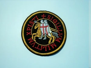 1x Knight Templar Patches Embroidered Cloth Applique Badge Iron Sew On - Picture 1 of 3