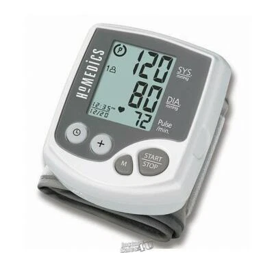 Monitor automático de presión arterial de muñeca HoMedics One-Touch 3,3''Lx2,9''Dx1,4''H Foto 1 de 2