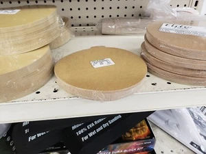  6" PSA Tab Discs Sticky Sand Paper Discs 400 Grit 25 Pack Premium Gold - Picture 1 of 1