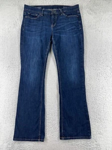 JCP Pants Women 32 Blue Denim Jeans Curvy Bootcut Western Cotton Blend Stretch - Picture 1 of 15