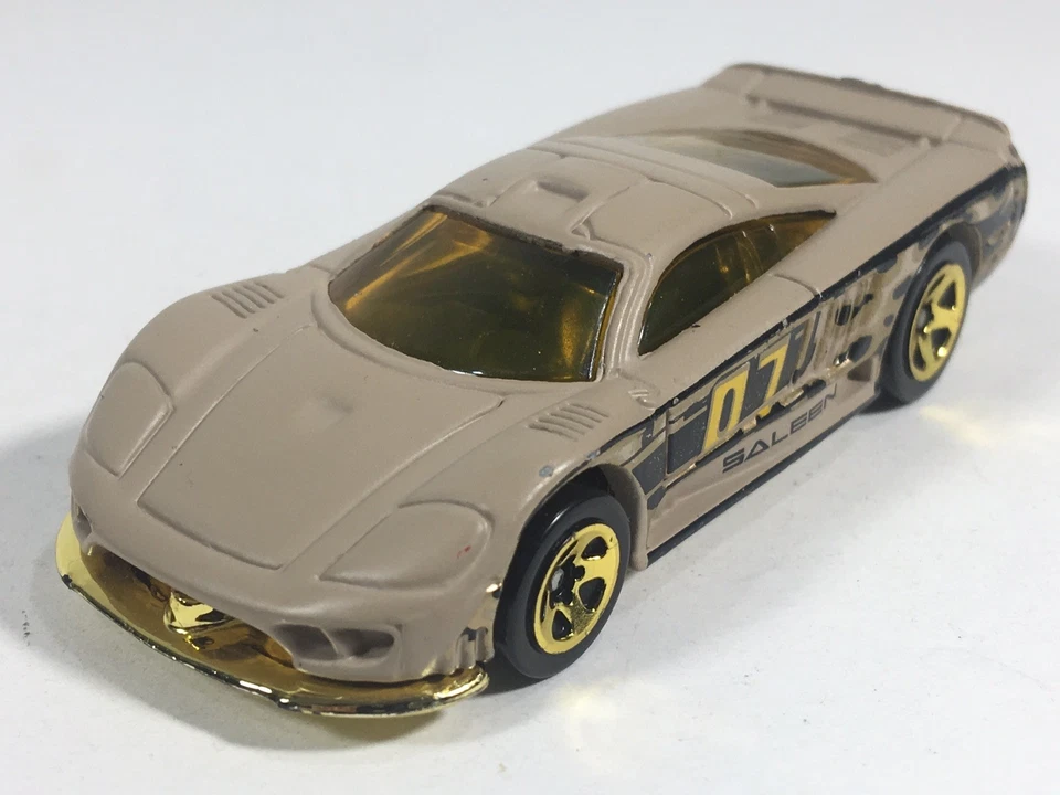 Paquete de 5 sueltos Hot Wheels 2007 Saleen S7 plano gris bronceado dorado tinte HW camuflaje  Foto 1 de 4