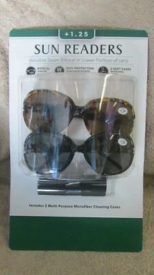 Icon Womens Sun Readers - Bifocal Glasses -UV 400 +1.25 Spring Hinges  (RG 55) - Image 1 of 4