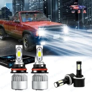 For Dodge Dakota 1998 1999 2000 Combo 9007 LED Headlight 880 Fog Light Bulbs Kit - Picture 1 of 12