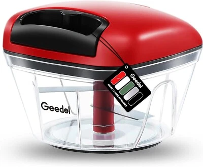 Procesador de alimentos manual picadora de verduras, picadora de tracción con cuerda, picadora de alimentos Foto 1 de 4