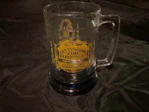 Gettysburg Fire Department Glass Beer Mug - 1975 PA Convention - 5.25” - Picture 1 of 4