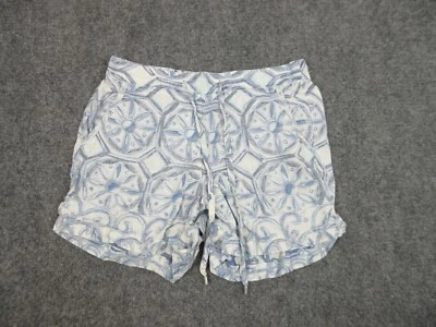 Tommy Bahama Pantalones Cortos Mujer 2 Azul Exterior Informal Logo Ligero Lino 29x14 Foto 1 de 4