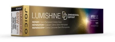 JOICO LUMISHINE DEPÓSITO DIMENSIONAL Reparación + Color Crema Semipermanente ~ 2.5 OZ Foto 1 de 3