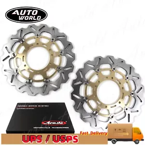 Rotor de disco de freno delantero para Suzuki GSXR600 2008-2017 2009 2010 2011 2012 2013 14 - Imagen 1 de 9
