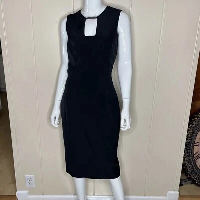 Vestido vaquero negro sin mangas Saks Fifth Avenue para mujer talla 6 Foto 1 de 4