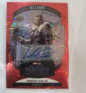 2022 Marvel Allure RED Parallel Autograph M’Baku Winston Duke AUTO Black Panther