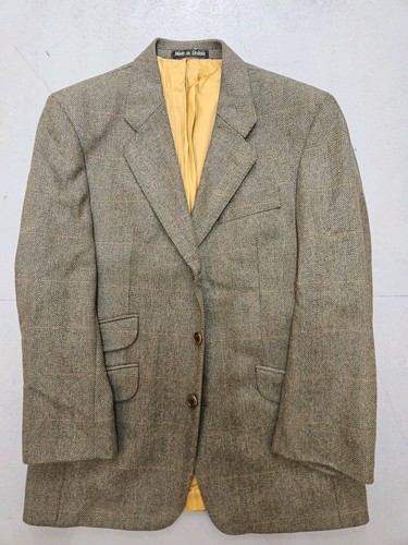 Giacca blazer Brook Taverner uomo verde Sassonia Supreme 17 pollici pit to pit