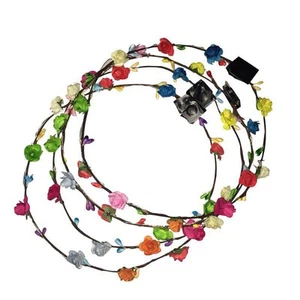 5/12/24X LED Light Up Flower Floral Hairband Headband Garland Xmas Wedding - Picture 1 of 27