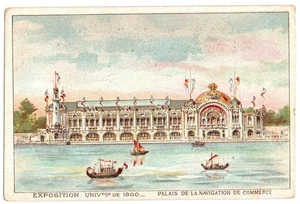 Paris, Frankreich 1900 Weltausstellung Schokolade Werbekarte - Bild 1 von 2