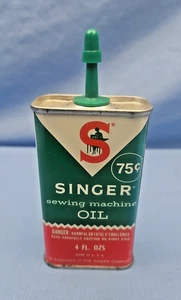 MÁQUINA DE COSER SINGER LATA DE ACEITE VINTAGE - Imagen 1 de 6