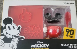 Disney Mickey Mouse 90 Years Egg Cup And Toast Stanp Set - Picture 1 of 1