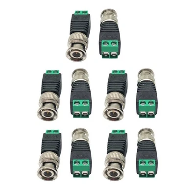 10Pcs CCTV Video Male Metal BNC Connector Plug Screw Terminal For CCTV System - Image 1 of 4