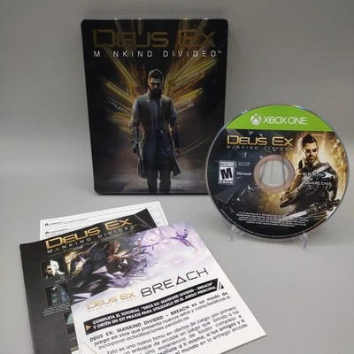 Deus Ex: Mankind Divided Steelbook (Microsoft Xbox One, 2016) Complete CIB - Image 1 of 4