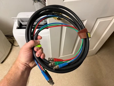 10ft Canare V3-3C Jacketed 4-pair BNC to BNC - Image 1 of 2