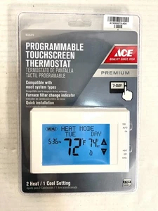 NEW - Ace Heating & Cooling 7 Day Programmable Touchscreen Thermostat, 4235370 - Picture 1 of 7