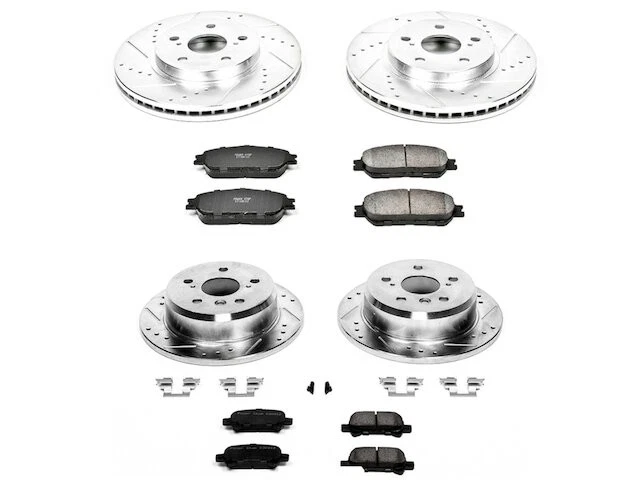 Kit de pastillas de freno y rotor delanteras y traseras para Toyota Solara 2005 2004-2008 FM725DH. Foto 1 de 1