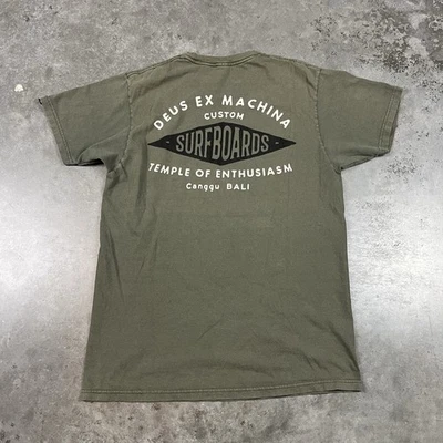 Deus Ex Machina T Shirt Mens Medium Green Outdoors Surfboards Preowne - Image 1 of 4