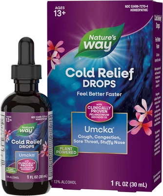 Nature’s Way Umcka Cold Relief Drops, Multi-Symptom Support, 1 fl oz - Image 1 of 4