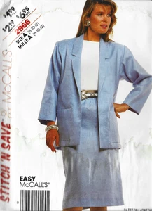 1987 stitch 'n save McCALLS 2966 PATTERN-WOMEN-SIZE A- AS-IS USED-PRINTED IN USA - Picture 1 of 2