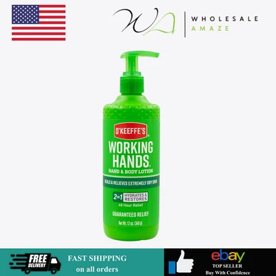 Loción para manos y cuerpo O'Keeffe's, bomba de 12 oz - hidratación esencial diaria Foto 1 de 4