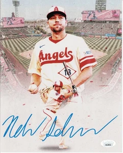 Angels Baseball Nolan Schanuel Signed 8X10-JSA Authentication - Picture 1 of 2