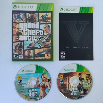 Grand Theft Auto V (Microsoft Xbox 360, 2013) Complete In Box Tested Working  - Image 1 of 4