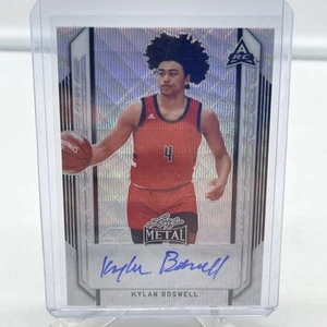 Leaf Metal Kylan Boswell 2022 novato automático plateado #BA-KB3 - Imagen 1 de 6