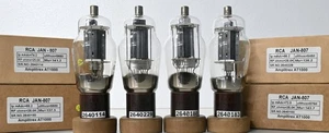 RCA JAN-807 Made In U.S.A Amplitrex Tested 1 Match Quad (4Pcs) - Picture 1 of 11
