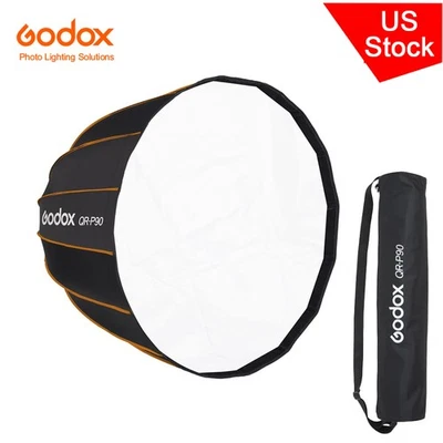 Godox QR-P90 35"/90cm Portable Quickly Fast Installation Deep Parabolic Softbox - Image 1 of 4