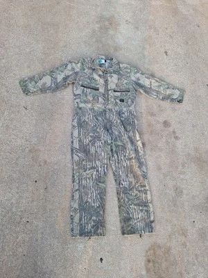 Vintage Liberty Coveralls Sz Large Reg Camo Hunt USA Mossy Realtree Chore  - Image 1 of 4
