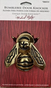 Battiporta Michael Healy 4" ottone lucido Bumble Bee 1998 nuovo con etichette - Foto 1 di 3