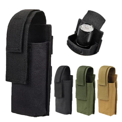 Tactical Flashlight Holster Holder for Duty Belt Flashlight Molle Pouch Pocket