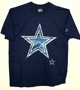 1997 Pro Player Wooden Dallas Cowboys Team NFL Football T-Shirt New Tags NOS LG - Bild 1 von 4