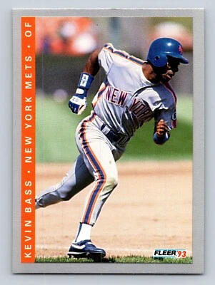 Kevin Bass 1993 Fleer #466 New York Mets - Image 1 of 2