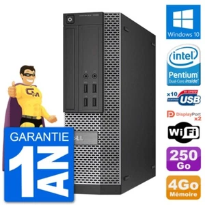 PC Dell Optiplex 7020 SFF Intel G3220 RAM 4Go Disco Duro 250Go Windows 10 Wifi - Imagen 1 de 3