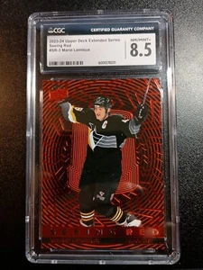 2023-24 Upper Deck Extended Series Mario Lemieux Seeing Red #SR-3 CGC 8.5 - Picture 1 of 3