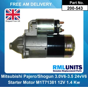 Motor De Arranque Para Mitsubishi Pajero I 3.0 V6 L04 L14 1988-1991 - Imagen 1 de 5