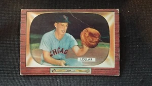 1955 Bowman Baseball card # 174 Sherm Lollar (G TO VG) - Picture 1 of 2