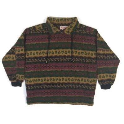 Energie Bi Currants Sweater Mens Medium 1/4 Zip Long Sleeve Acrylic Multicolor - Image 1 of 4
