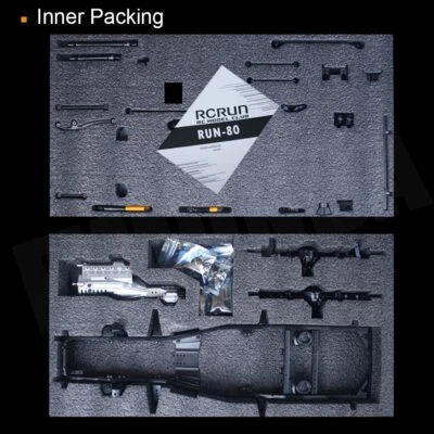 1:10 LC80 Land Cruiser Interior Bumper Body Mount Roof Rack for RUN80 TRX4 SCX10 - Image 1 of 4