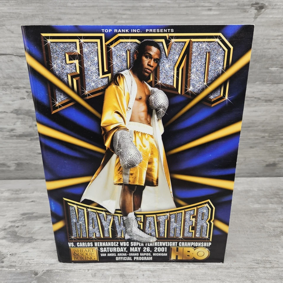 Floyd Mayweather Vs Carlos Hernandez Boxing Program May 26 2001 - Image 1 of 4