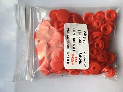 25 Original Kam Snap No Sew Press Buttons 60 Colors 12.4 Mm 4 Piece - Image 1 of 4