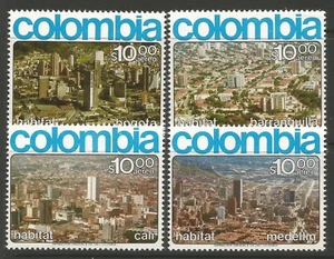 STAMPS-COLOMBIA. 1976. U.N. Urban Environment Set. SG: 1390/93. MNH. - Picture 1 of 1