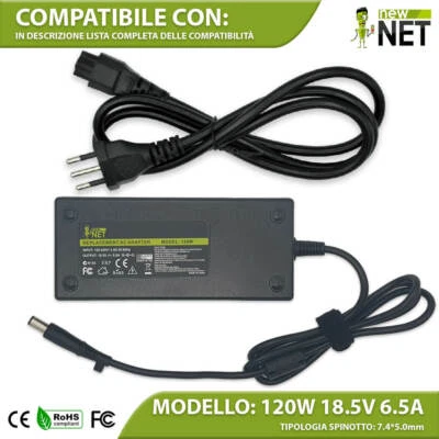 Ladegerät kompatibel mit HP Compaq 6910p 8510p 120W 18,5V 6,5A - Bild 1 von 4
