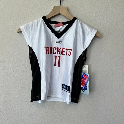 Camiseta deportiva Reebok Niñas MEDIANA Yao Ming Houston Rocket NBA Baloncesto VER FOTOS NUEVA CON ETIQUETAS Foto 1 de 4